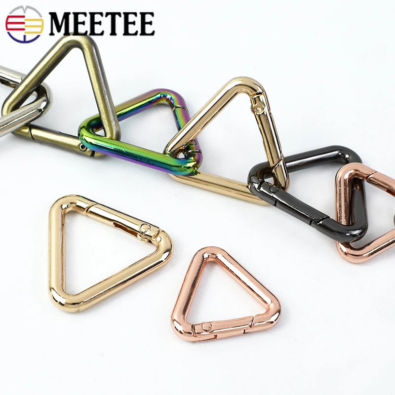 

10Pcs 20/25/32mm Metal Buckles Keychain Snap Hook Luggage Bag Strap Openable Ring Carabiner Clips DIY Accessories for Handbags