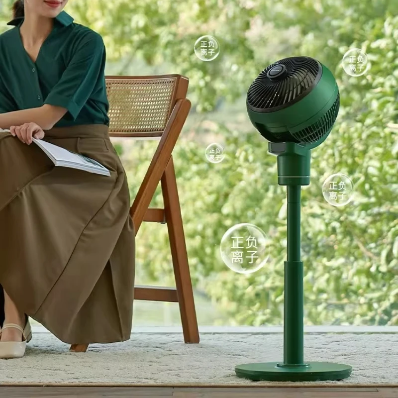 Quiet Retro Air Circulator Fan, DC Inverter Floor & Table Standing Fan With Remote Control for Home Use