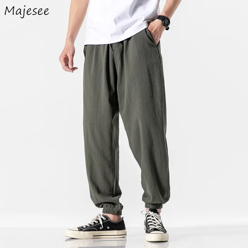 

Japanese Pants Women Loose Vintage Simple Sporty Jogger Summer Casual Streetwear Handsome All-match Daily Chic Pantalones Hombre