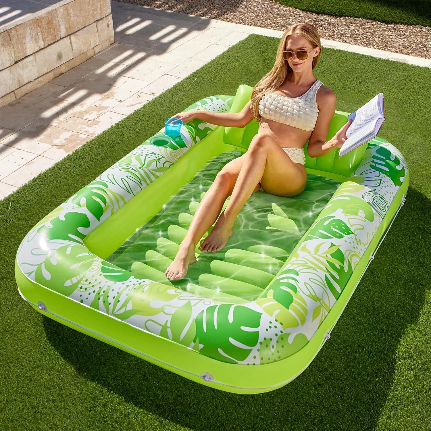 

Inflatable Tanning Pool Lounger Float for Adults