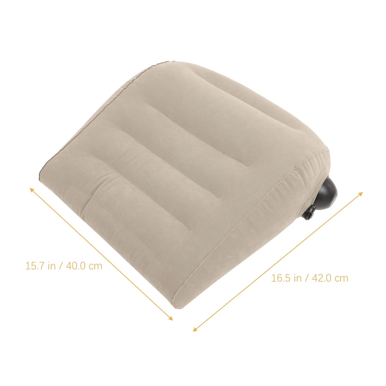 

1Pcs Inflatable Back Pillow Light Grey Ergonomic Office Cushion Waist Support Storage Bag Pressure Relief Cushion for Car Travel