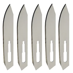 5 Pieces of NO.60 Gauge High Carbon Steel Surgical Blades with Sharp Small Blades for Outdoor Art Knife Unboxing and Cutting