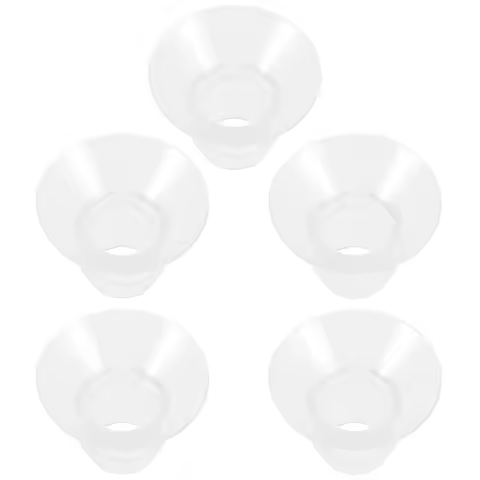 5Pcs Silicone Breast Pump Flange Inserts 13Mm 15Mm 17Mm 19Mm 21Mm Replacement for Wearable Pump Accessories Soft Smooth Bpa