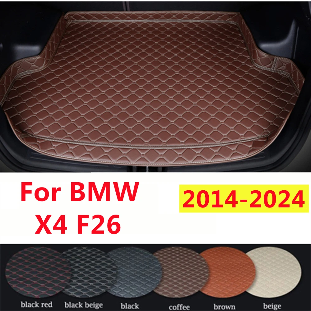 SJ High Side All Weather Custom Fit For BMW X4 F26 2024 2023-2014 Car Trunk Mat AUTO Accessories Rear Cargo Liner Cover Carpet