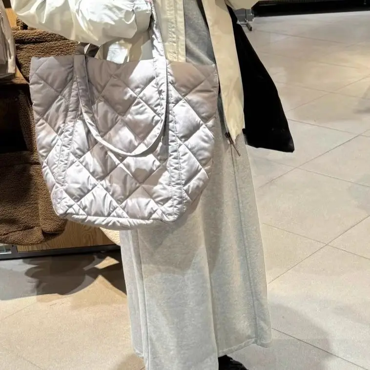 

2025 Autumn Winter New Women's Casual Handheld Shoulder Bag Large Capacity Tote Shoulder Bags for Women