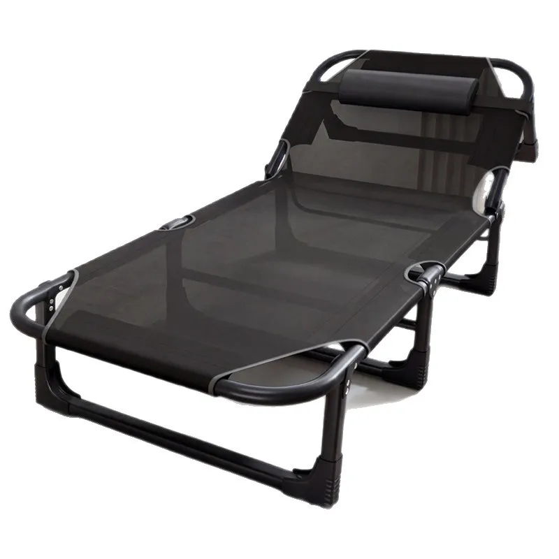 Folding bed single  nap home simple lunch break  escort portable multi-function camp bed office recliner