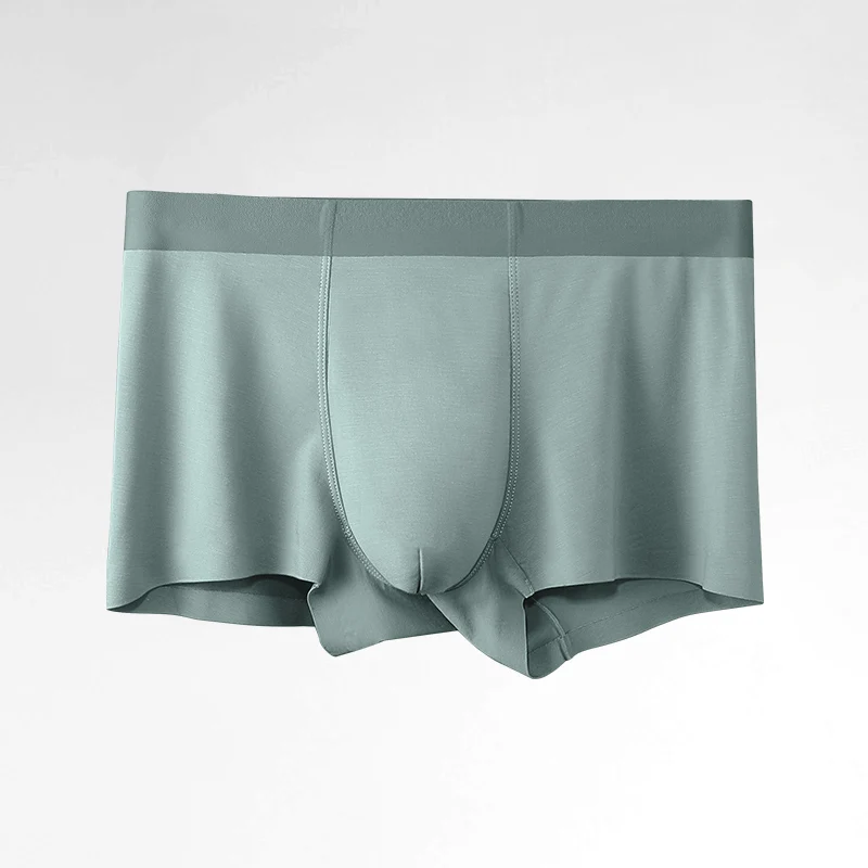 Modale Herrenunterwäsche, Nahtlose Boxershorts für Männer, Dünner Sommerstil, Bequeme und Atmungsaktive Sport-Boxershorts, Trendig