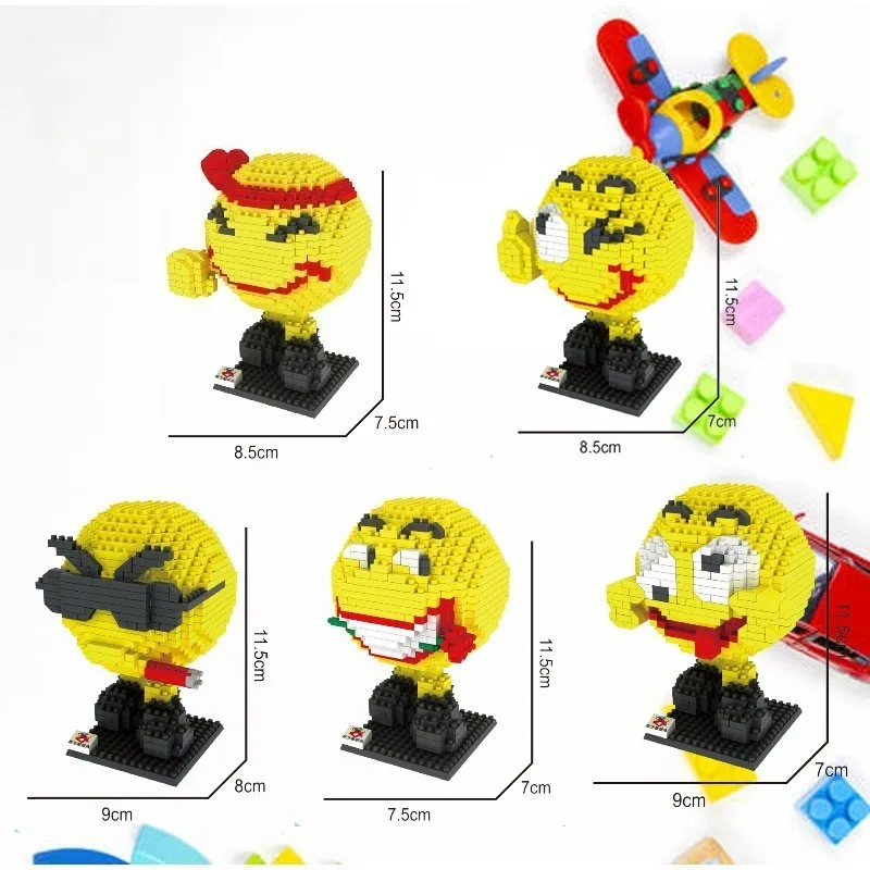 

New Diamond Small Particle Building Blocks Children's DIY Educational Emoji Toys Perfect for Kids' Play and Learning