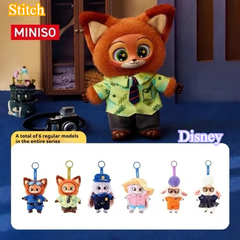 

Disney miniso Zootopia слепая коробка милый Ник Джуди фигурка плюшевая виниловая кукла Mystery Box аниме фигурки мультяшная коллекция