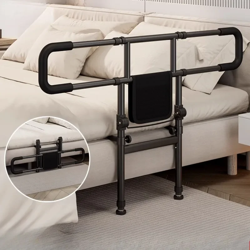 Elderly Stand Up Assistive Device Foldable Bed Assist Bar Arise Railing Bedside Handrail Bed Fall Protection Rail Get Up Booster