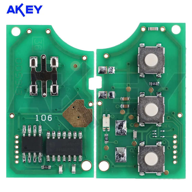 Fip กุญแจรถอัตโนมัติสําหรับ VOLKSWAGEN VW Beetle Bora Golf ที่นั่ง Toledo SKODA Octavia Auto Flip Fob 1J 0959753 ใบมีด N 433Mhz ID48 HU66