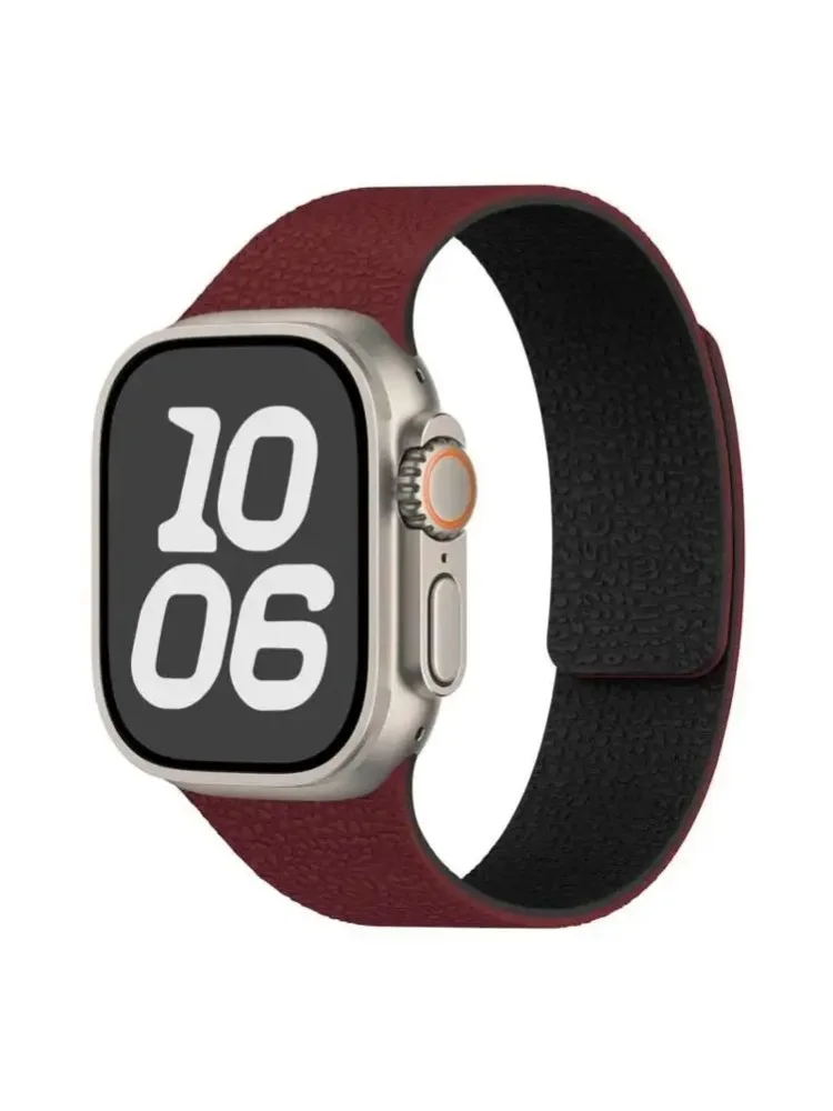 Armband für Apple Watch 40mm 44mm 46mm 45mm 49mm 41mm Magnetisches Silikon-Armband IWatch Series 10 SE 9 8 Ultra 2 3 11