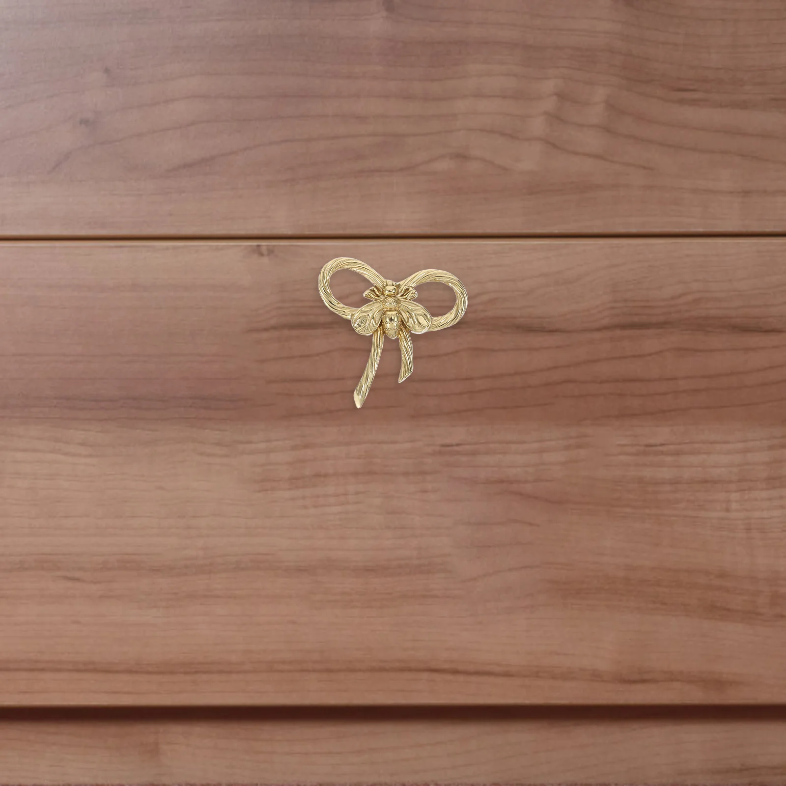

Brass Single-Hole Bow Drawer Handle for Wardrobes Dressers Cabinets Storage Units Elegant Vintage Style Pull Cabinet Handles