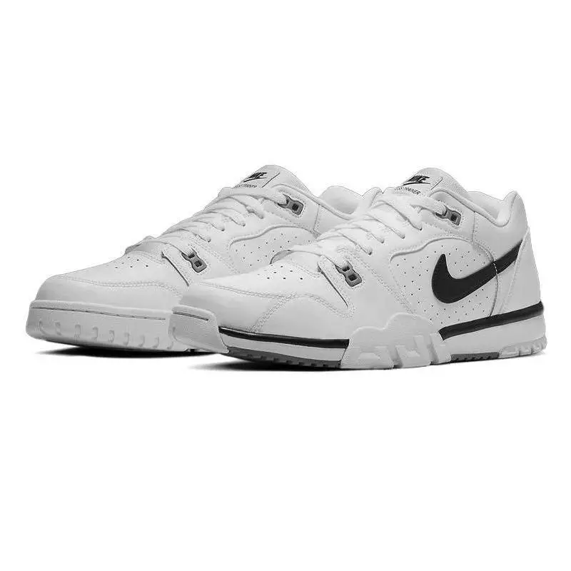 Nike Air Trainer scarpe da ginnastica nere bianche basse