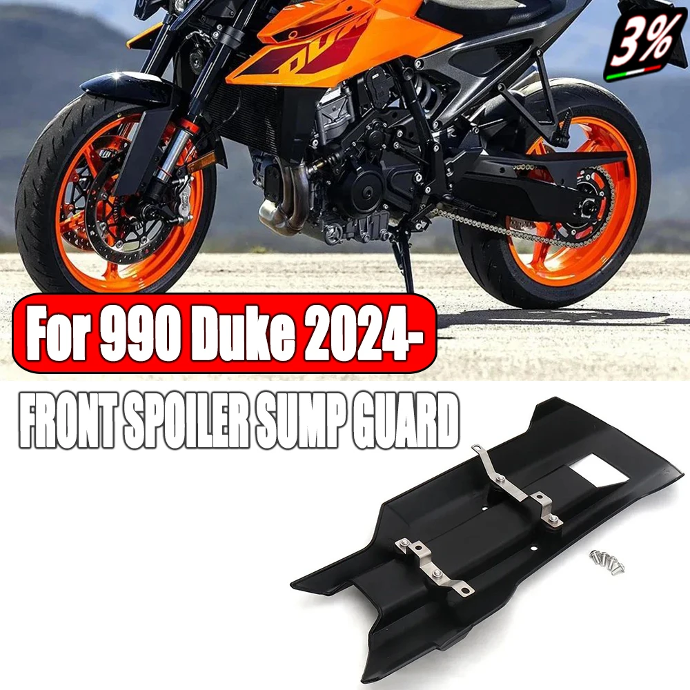 

New Motocycle Oil Pan Protection Cover Front Spoiler Sump Guard Black For 1390 Duke 990 DUKE 990Duke 2024- Chassis protection