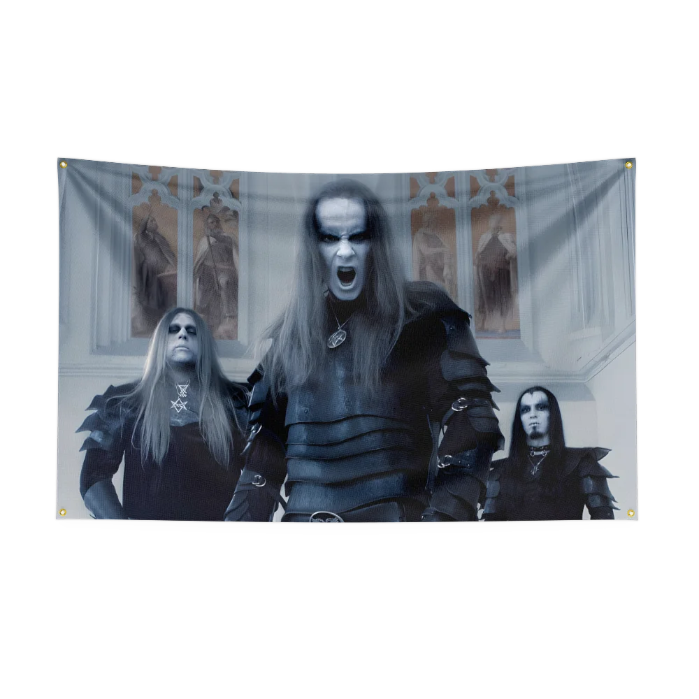 لافتة طباعة رقمية بوليستر لغرفة النوم ، علم فرقة موسيقى الروك الثقيلة ، فن حائط ، ديكور نسيج خارجي ، حيوانات ضخمة ، 3 × 5 أقدام