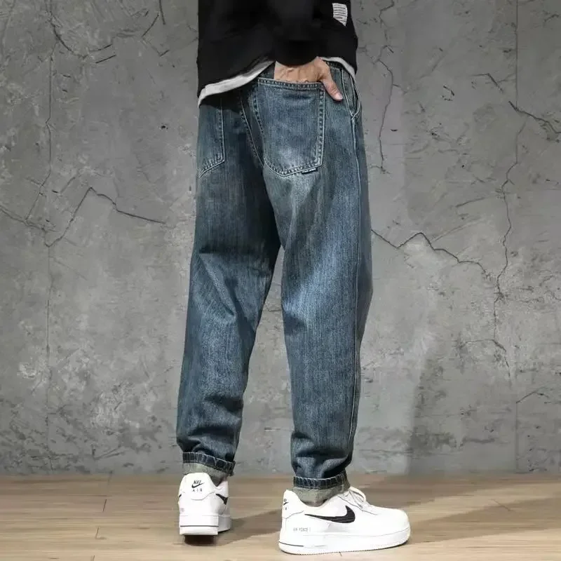 PantsNew Loose Men Jeans Male Trousers Simple Design High Quality All-match