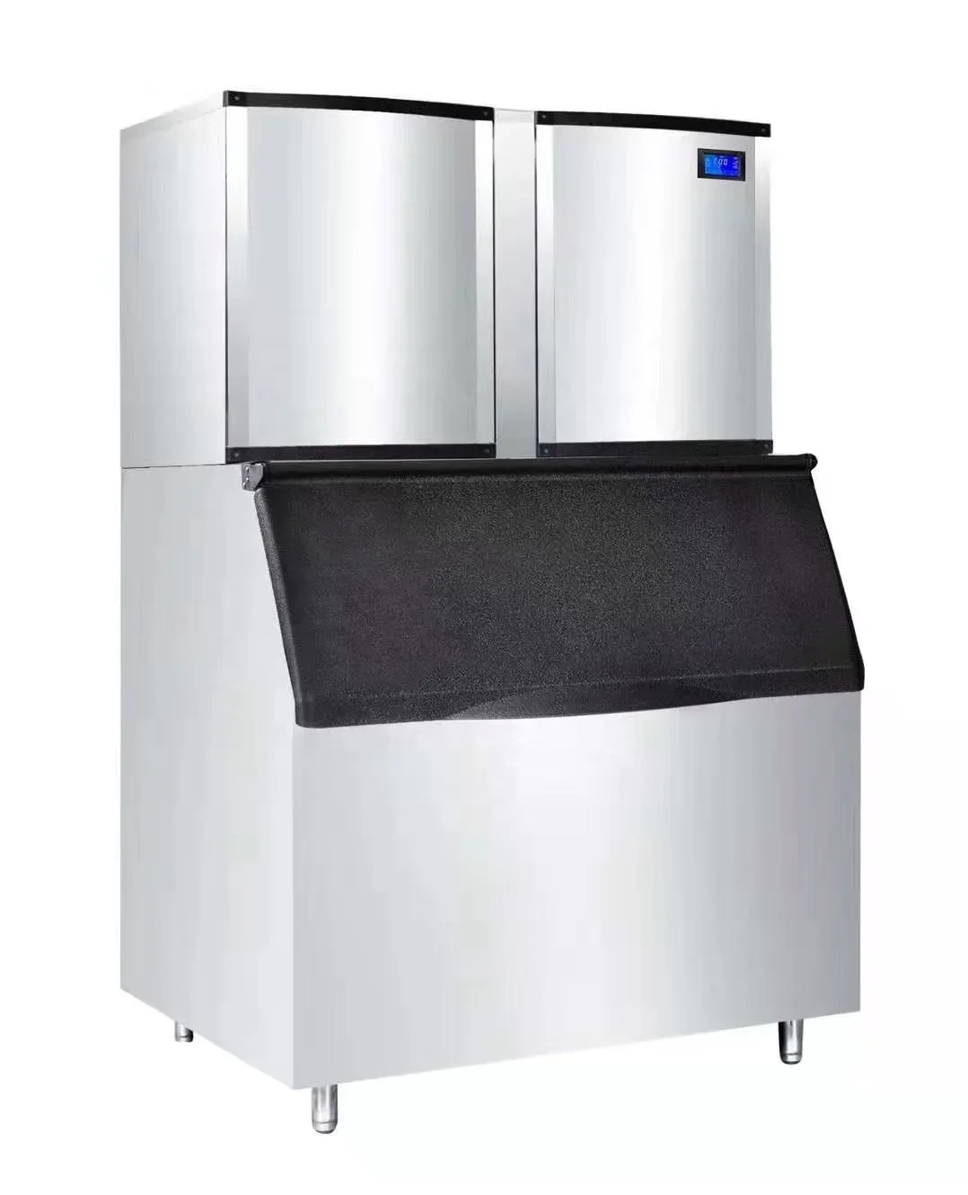 Refrigeration equipment cube ice machine big output ice machine 1000kg a day double main computer