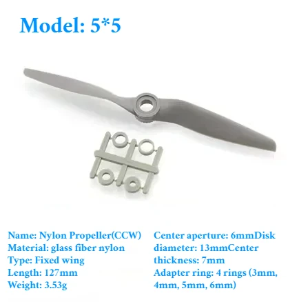 2PCS Gemfan Apc Nylon Propeller 5x5/6x4/7x5/8x4/8x6/9x6/10x5/10x7/11x5,5/12x6/13x6,5/14x7/16x8/17x10 Requisiten Für RC Modell Flugzeug