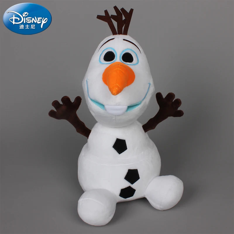 Disney Frozen, muñeco de peluche Olaf de 30cm y 50cm, muñeco de nieve Kawaii, figura de acción, modelo de muñeco de Anime de peluche suave, juguetes para regalo de niños