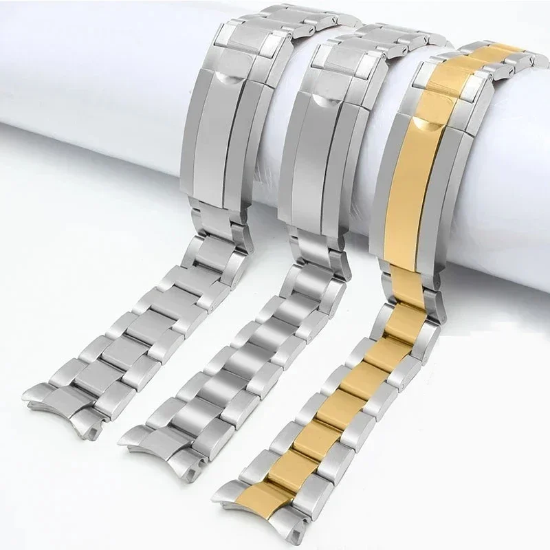 Pour Rolex DAYTONA GMT SUBMARINER montre accessoires métal montre Bracelet Bracelet en acier inoxydable 904L 20mm 21mm
