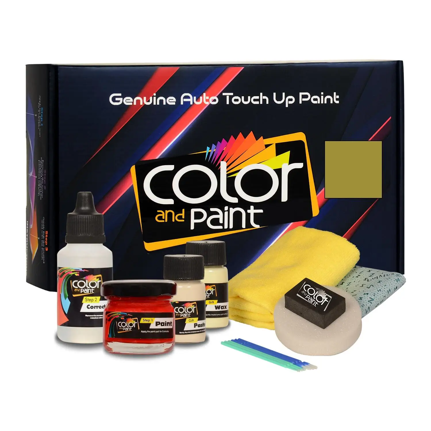 Color and Paint compatible with Volkswagen Automotive Touch Up Paint - GOLDEN GREEN MET - LH6W - Basic Care