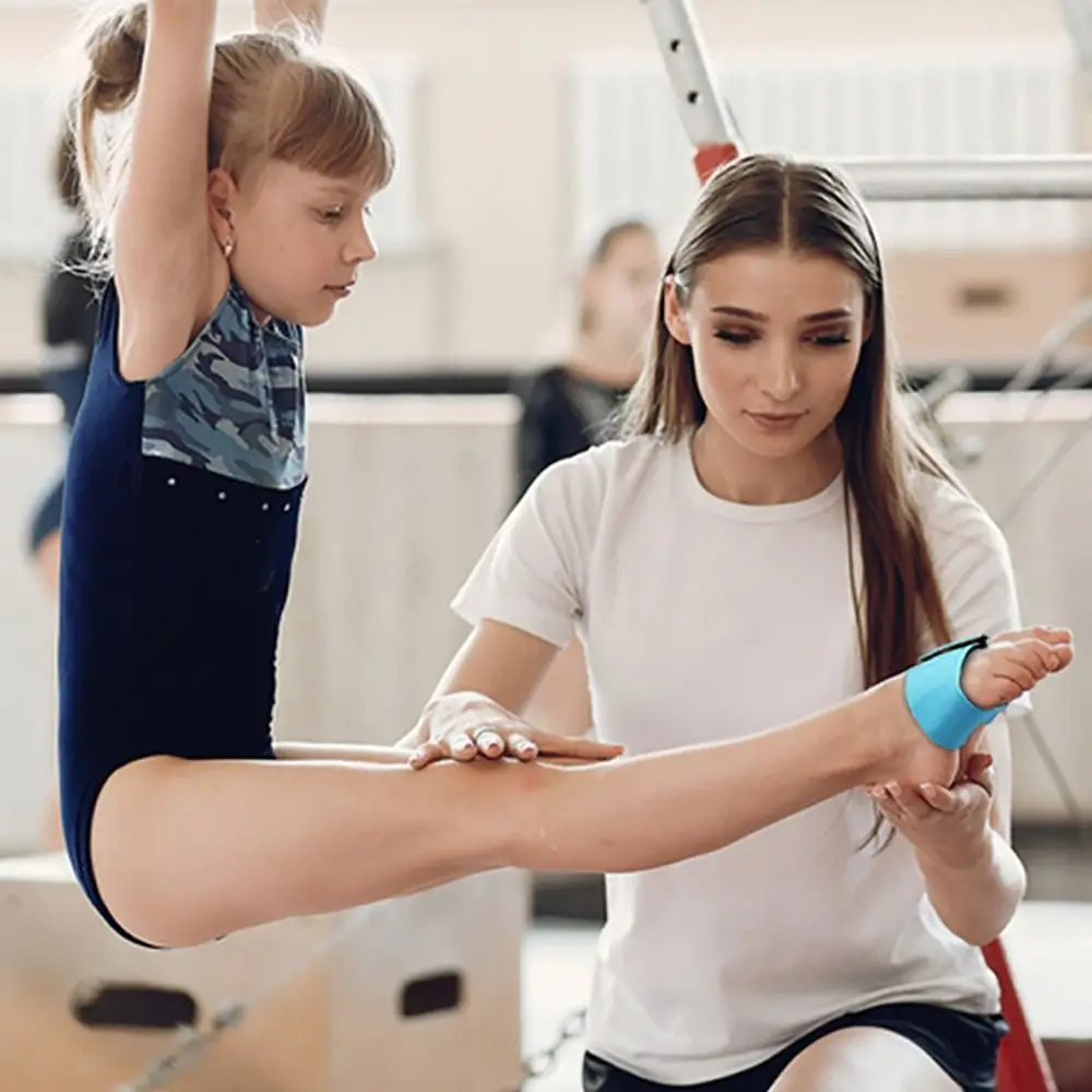 Equipo de baile para gimnasia, entrenador elástico, duradero, pegajoso, ajustable, dedos de los pies, 1 par