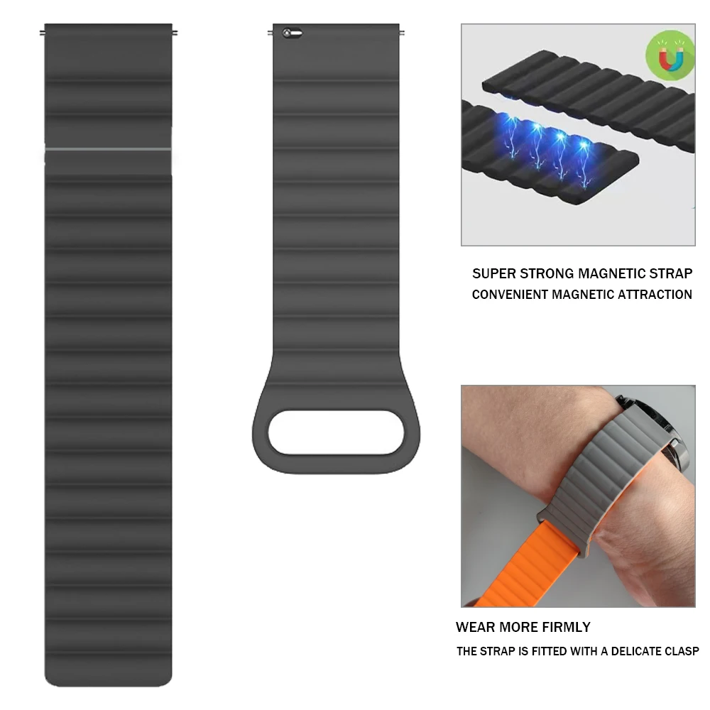 Magnetic Wrist Strap for Polar Vantage M2 M/IGNITE 2 WatchBand Silicone Band for Polar Grit X/Unite Replacement Bracelet Correa