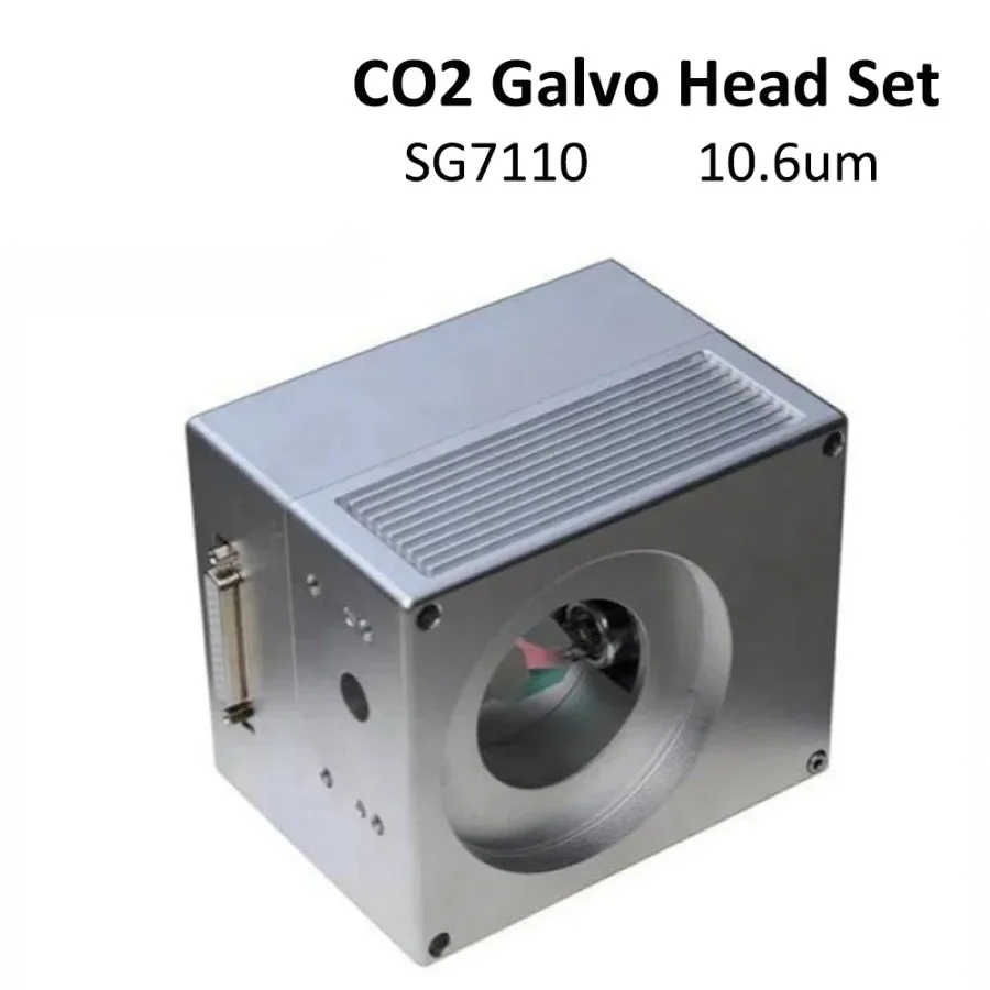 HAOJIAYI 10.6um 10600nm CO2 Laser Scanning Galvo Head SG7110 Input Aperture10mm Galvanometer Scanner with Power Supply Set