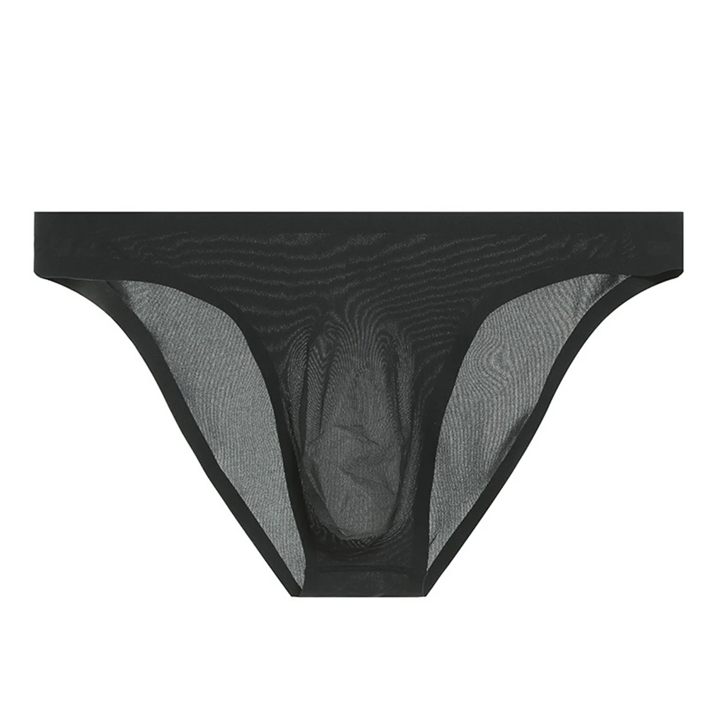 

Lingerie Underwear Briefs Pouch Panties Daily Holiday Vacation Casual Mens See Through Sexy Solid Color Stylish