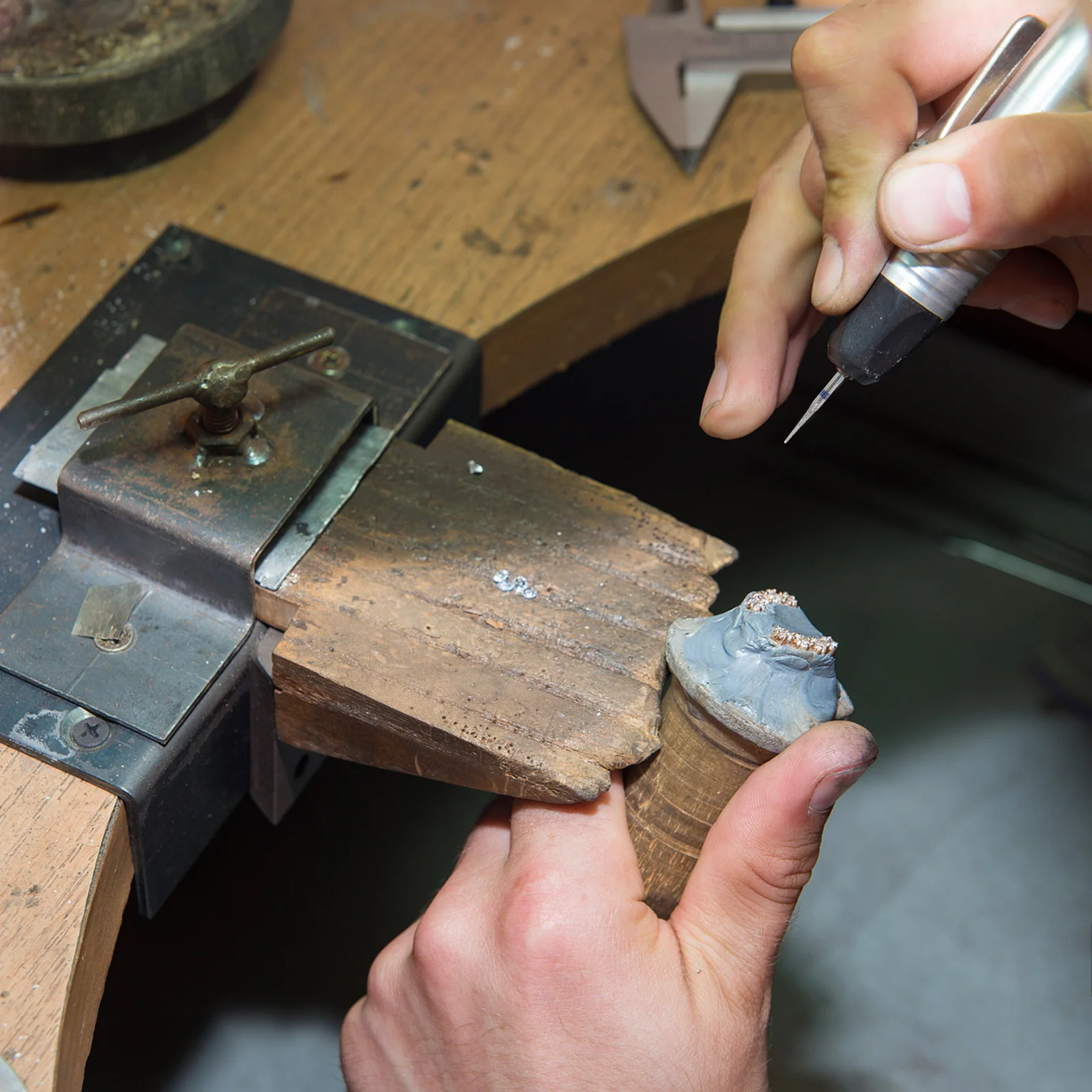 10개입 전문가용 네일 아트 도구 세트 휴대용 드릴 비트 DIY 매니큐어 페디큐어 가정용 네일 폴리싱 도구