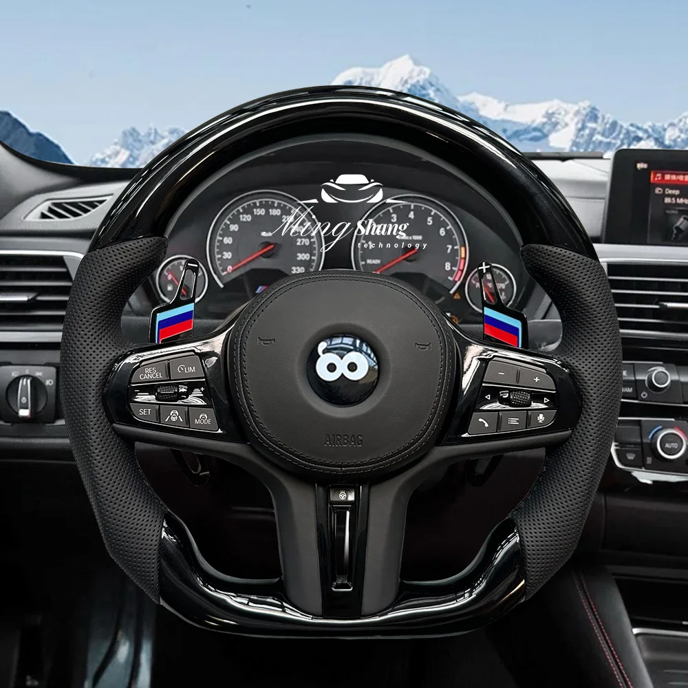 The Genuine Leather Car Steering Wheel Is Suitable for BMW F/G Chassis X1 X2 X3 X4 X5 X6 M4 M5 M6 F10 F30 G30 G38 Modifications