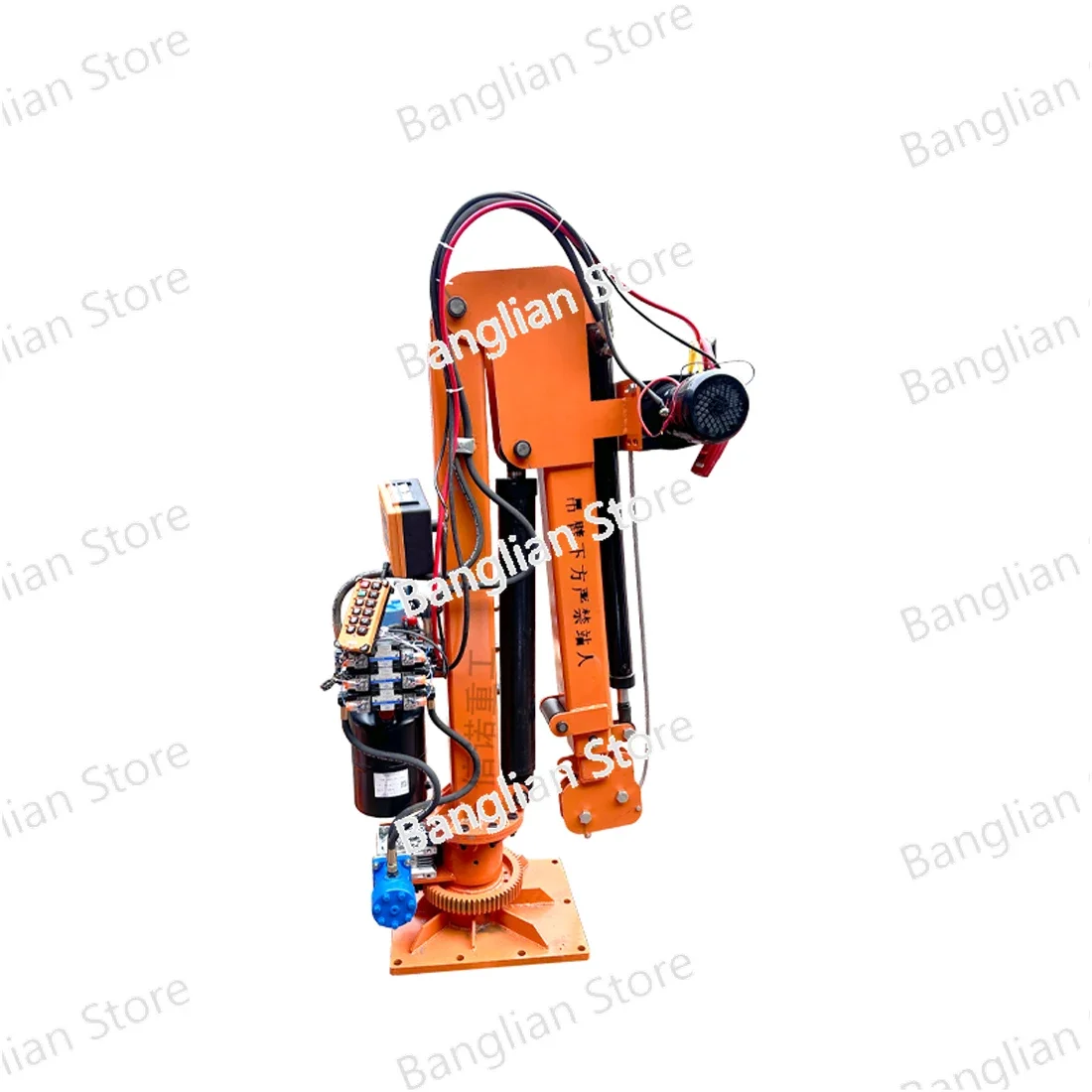 12V24V Elevator Vehicle Mounted Crane 500kg 1T 2T Full Hydraulic Vehicle Mounted Remote Control Electric Winch Crane