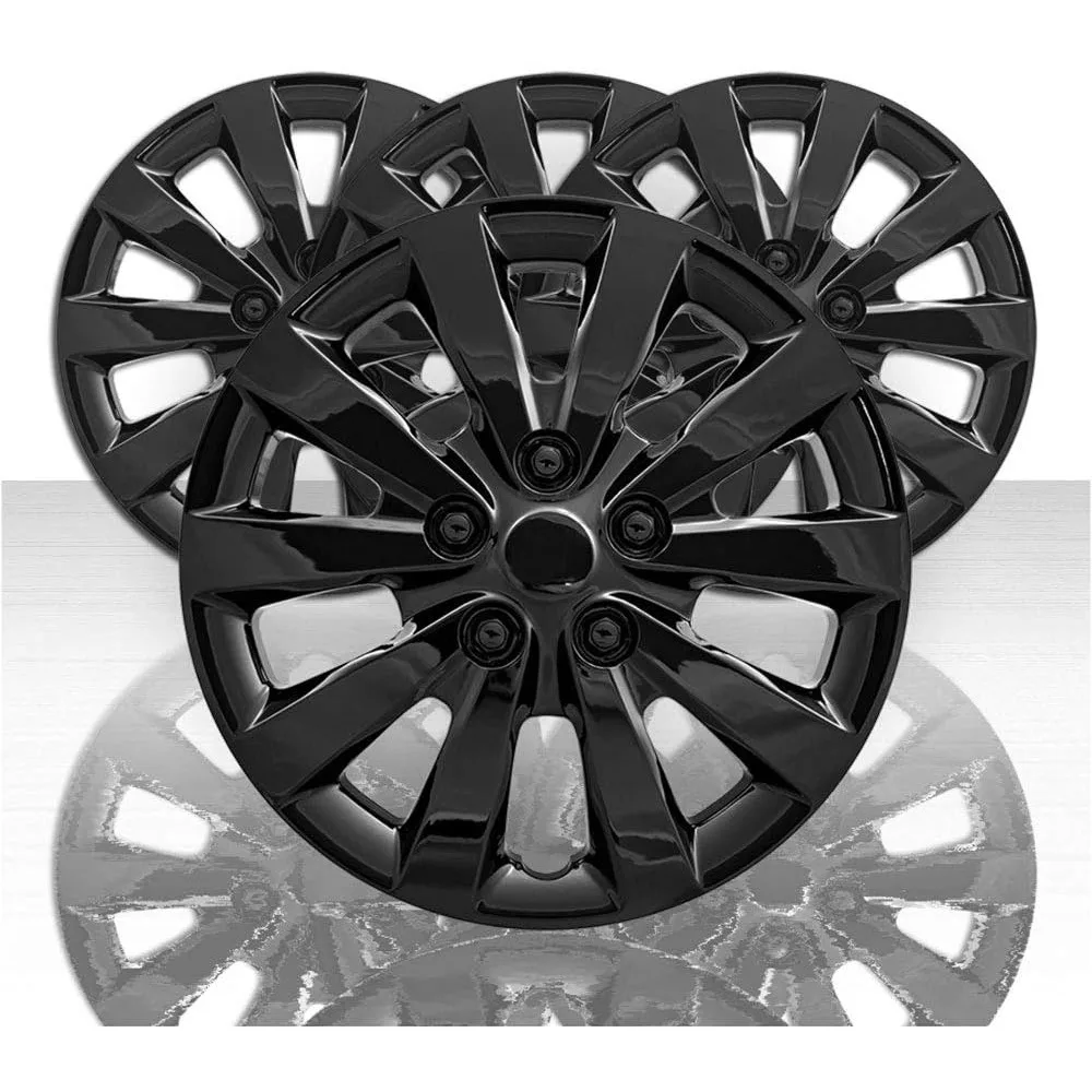 

Set of 4 16" 10 Spoke Front and Rear Wheel Covers - Gloss Black