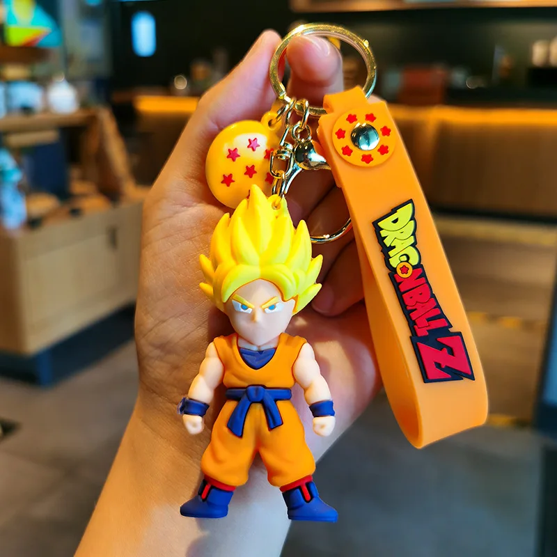 Anime Dragon Ball SonGoku Schlüsselanhänger Schmuck Son Goku Vegeta Piccolo Actionfiguren zur Taschendekoration
