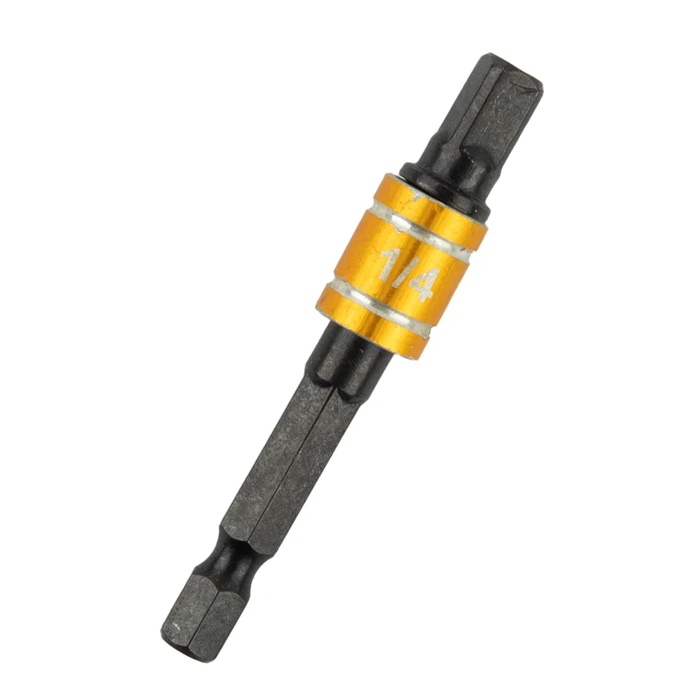 1pc Drill Socket Adapter Driver Hex Shank Extension Bar 6.35 9.5 12.7mm Chrome Vanadium Steel Hand Tools Accessories