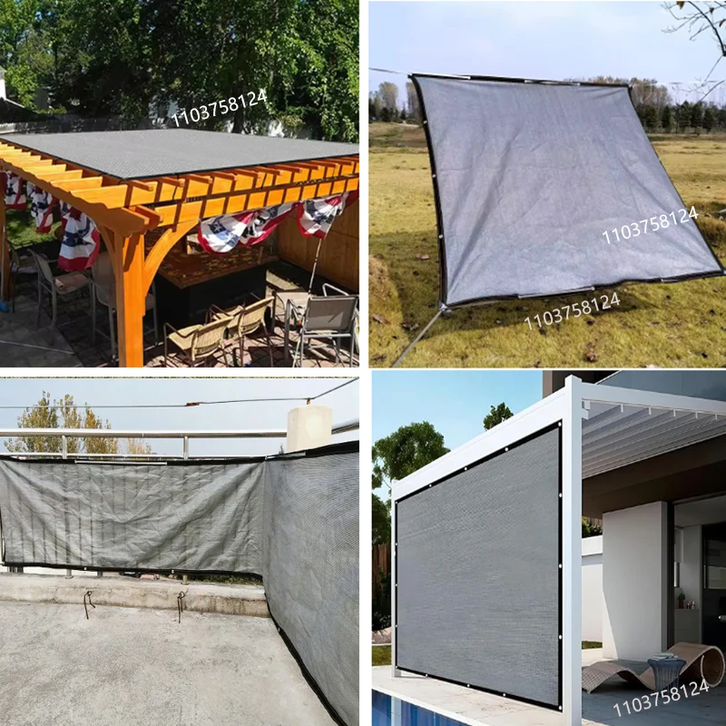 Sunshade Net, Sunscreen Net, 70-80% Shade, Plant Greenhouse Cover Net, Fence, privacy Screen, Garden Sunroof, UV Protection