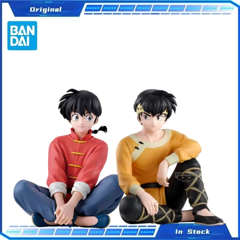 

In Stock Original BANDAI Ranma 1 2 Ranma Saotome Anime Doll Model Collectible Character Model Hand Relaxation Time Toy Ornament