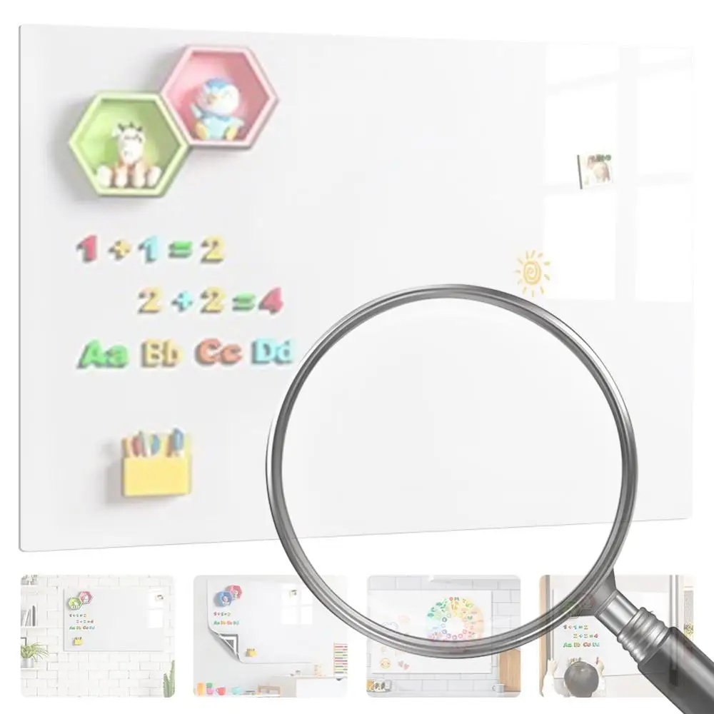 

Магнитная доска для сухого стирания включает маркер, магнитный ластик, съемная стираемая поверхность для обучения, офиса и домашнего использования