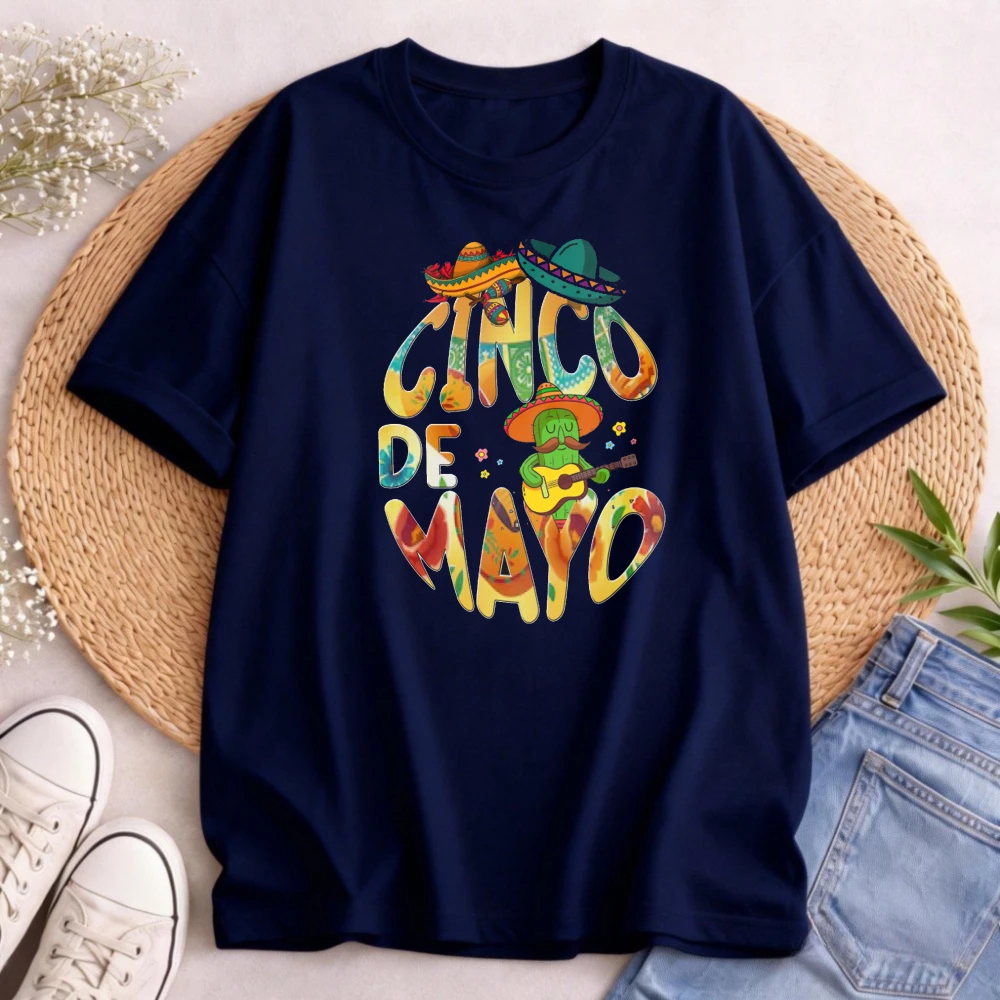 Cinco De Mayo Men T-Shirt Cotton Summer Short Sleeve Casual Fashion Tee Mexican Festival Celebration Party Gift Top