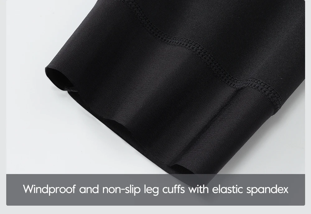 RION Fahrradhose für Herren und Damen, Winter-Thermo-Fahrradhose, MTB-Tights, gepolsterte Rennrad-Trägerhose, spritzwassergeschützt, winddicht, 7H 8H – Detail 18