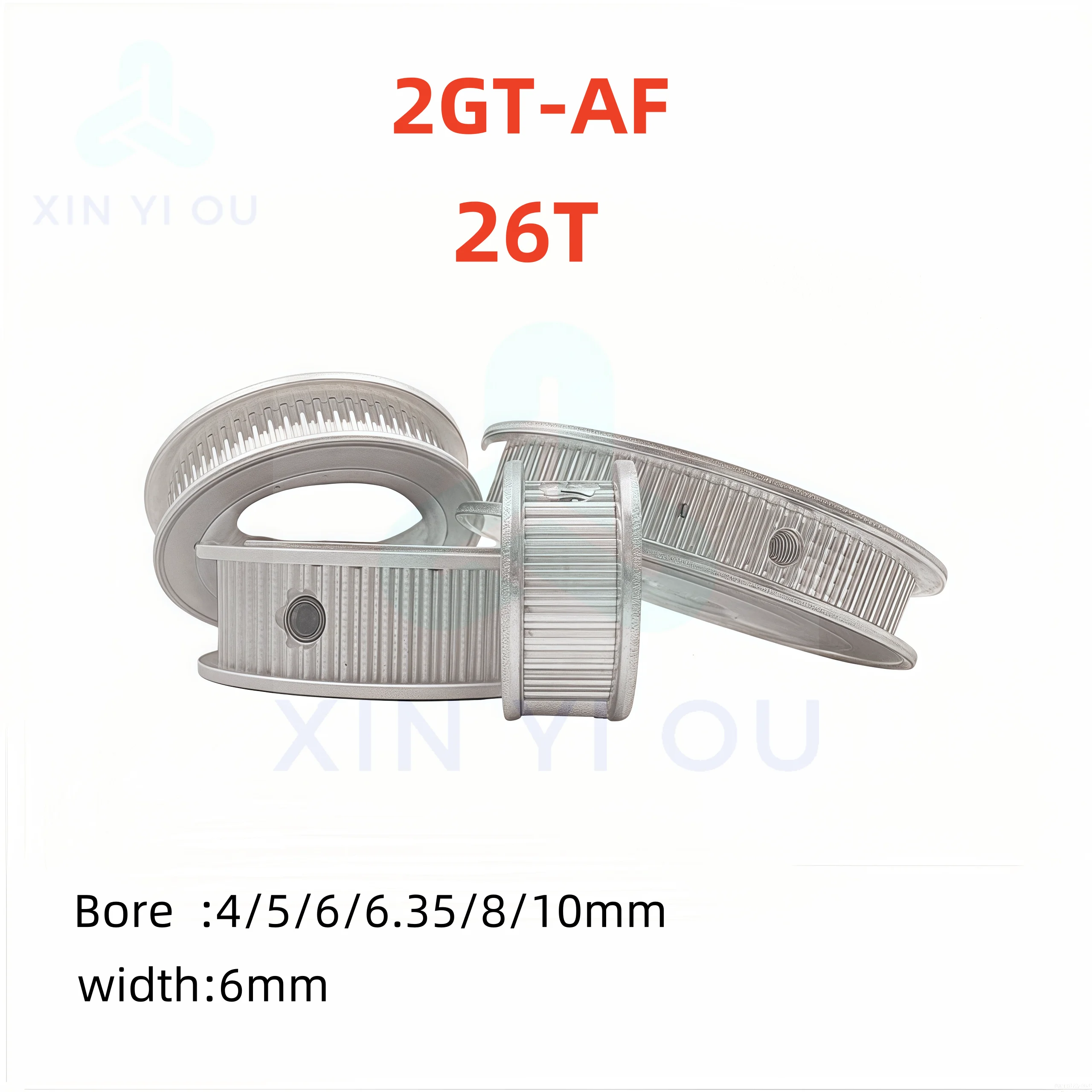 

2GT synchronous pulley GT2 pulley AF-type 26 teeth, 8 keys, 3mm