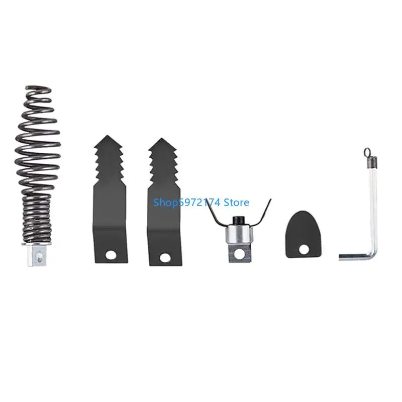 

Y3NB Strength Steel Drain Snakes Drill Attachment Set Cutter Head Set For 4-8In Pipe Cleaning Machines for PioneerWork