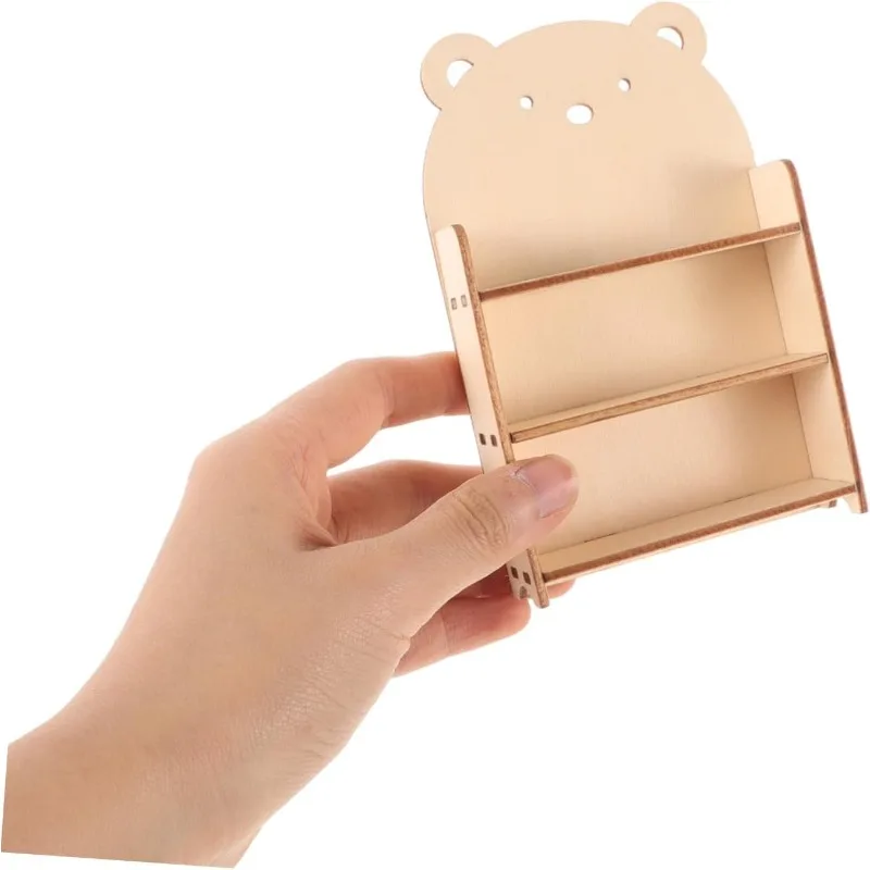 4개 미니 인형집 책장 미니어처 책장 가구 창의적 놀이용 인형집 장식 상상력 있는 장면용