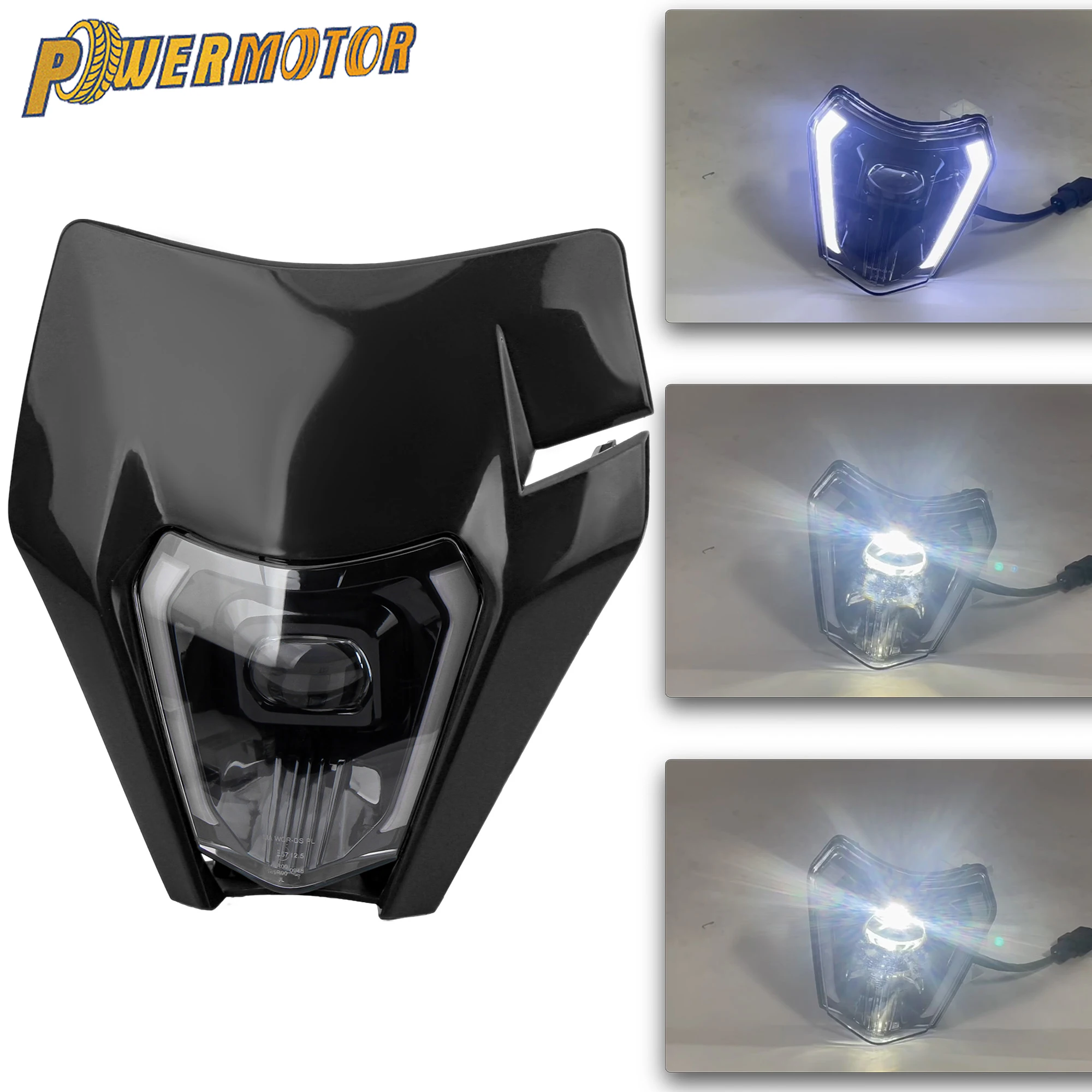 

Enduro Motorcycle LED Headlight For KTM EXC XC SX SXF MX 150 250 300 450 2018-2023 DirtBike Supermoto Headlamp Fairing Modified