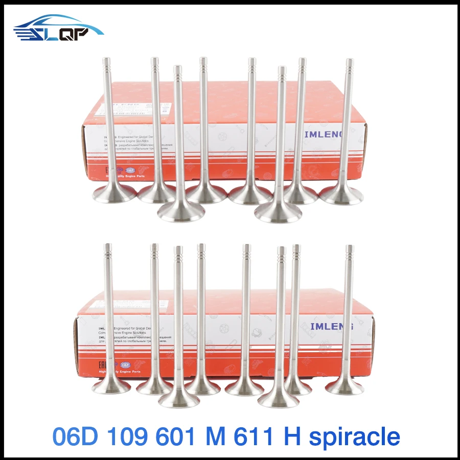 

16PCS Intake Exhaust Valves For Audi A3 A4 A5 A6 VW Golf GTI Tiguan Sciricco Passat B7 CC Jetta EA888 06D 109 601 M/611
