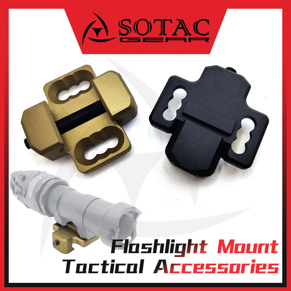 Hunting Light Mount for M300 M600 KIJI K1-10 Tactical Flashlight Mounting Base Weapon Bracket SOTAC GEAR