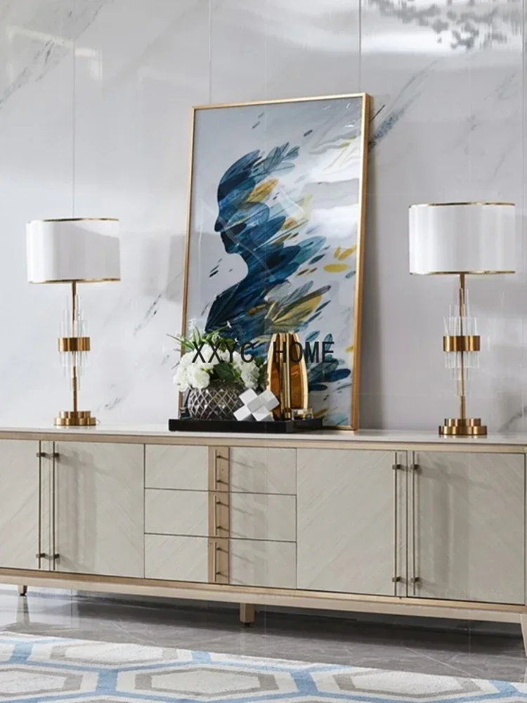 خزانة تلفزيون من الخشب الصلب لغرفة النوم، خزانة سمعية وبصرية راقية، خزانة أفلام وتلفزيون حديثة، أثاث إبداعي