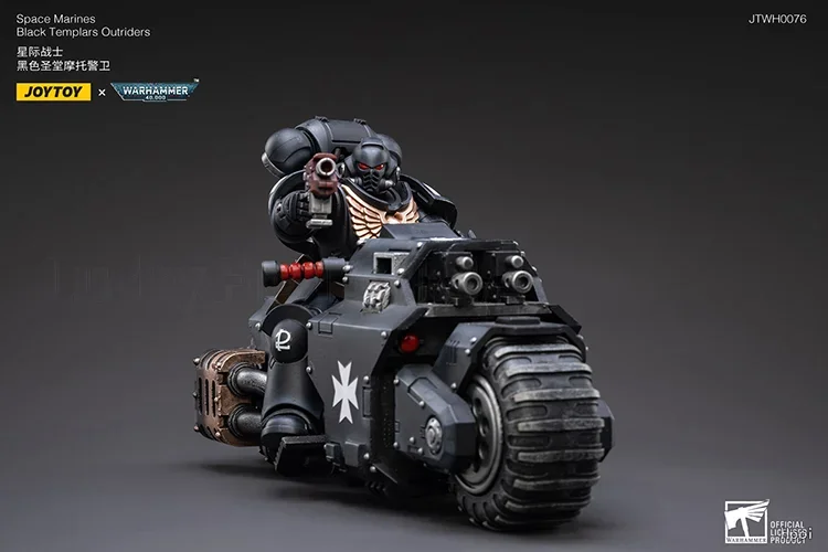 【Origineel】JOYTOY Warhammer 40K Space Marines Black Templars Outriders Brother Valtus 1/18 Action Figure Anime Soldaat Model