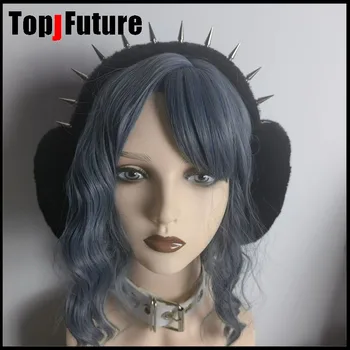 女の子と女性のための長くて柔らかいゴムバンド,原宿のプーフとスパイクが付いたタイツ